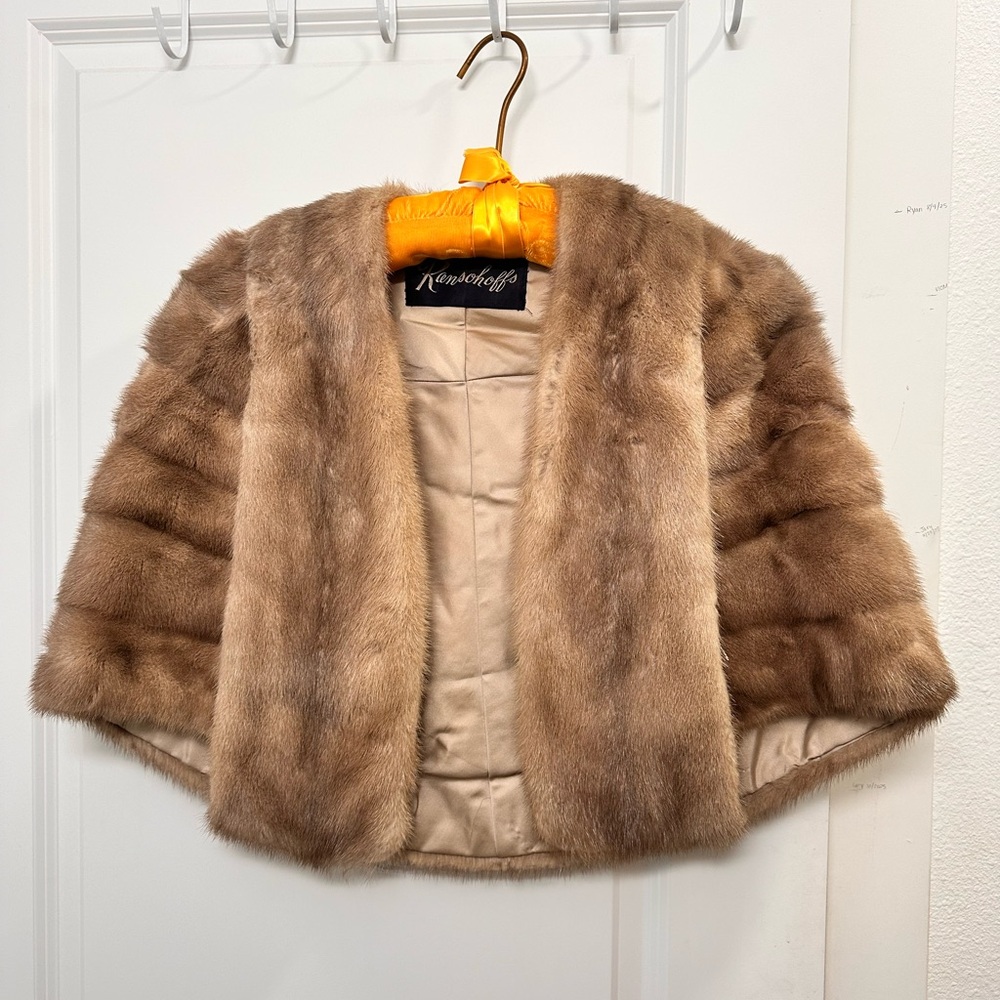 Vintage Mink Shawl